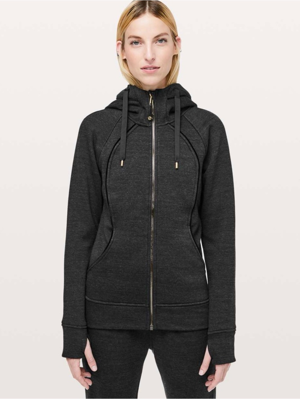 Lululemon Scuba Hoodie *Plush
Heathered Core Black / Black Size 8